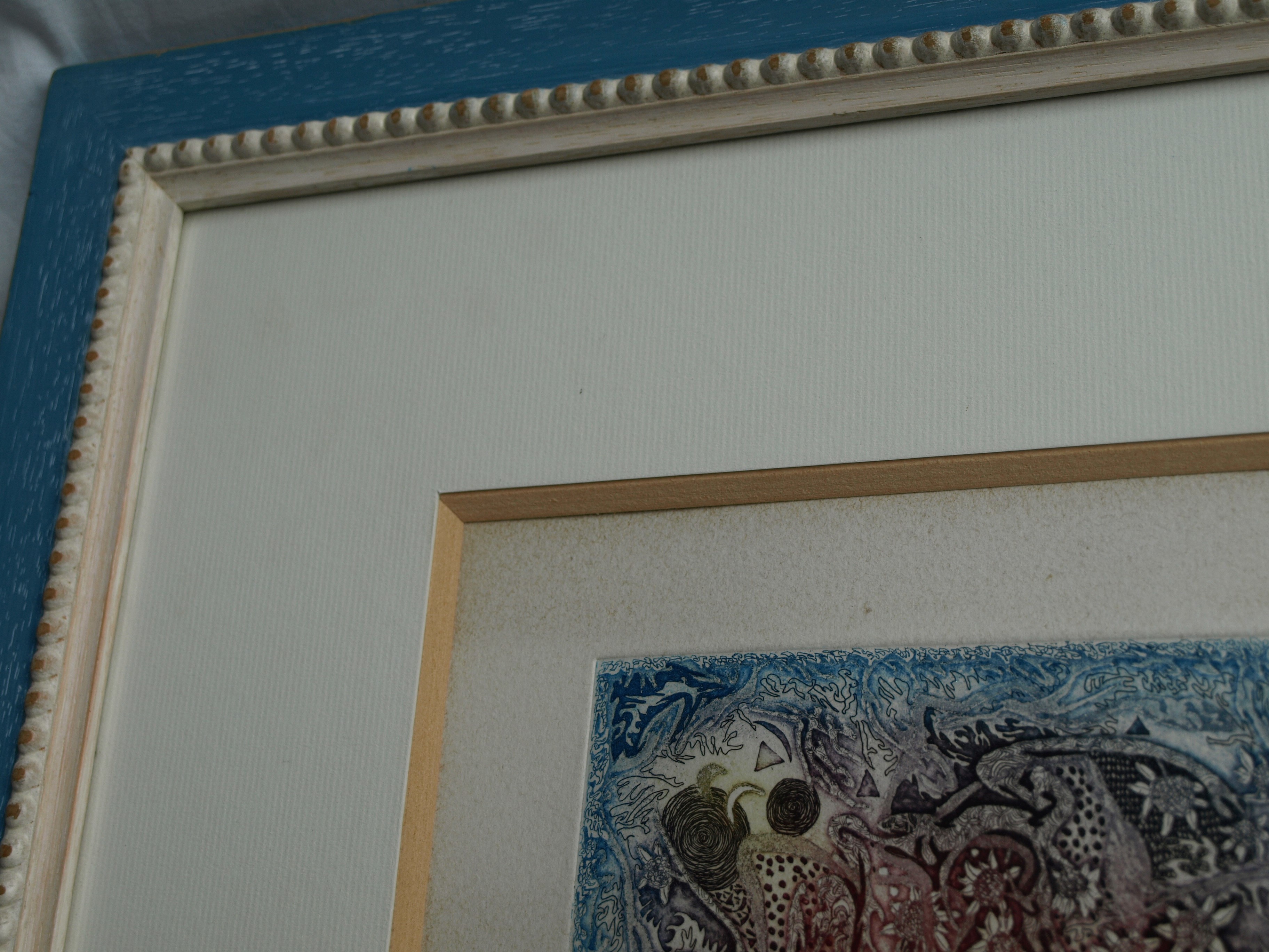 Niet of onleesbaar gesigneerd - Ets, Zonder titel – gesigneerd en ingelijst  kopen? Bied vanaf 1!