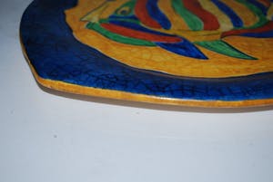 Niet of onleesbaar gesigneerd - keramisch bord gesigneerd K kopen? Bied vanaf 10!