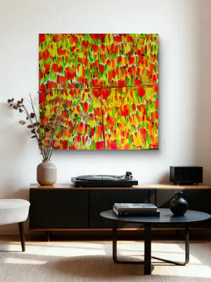 Elva Polyakova - Tulips time : painting's 4 x st. kopen? Bied vanaf 350!