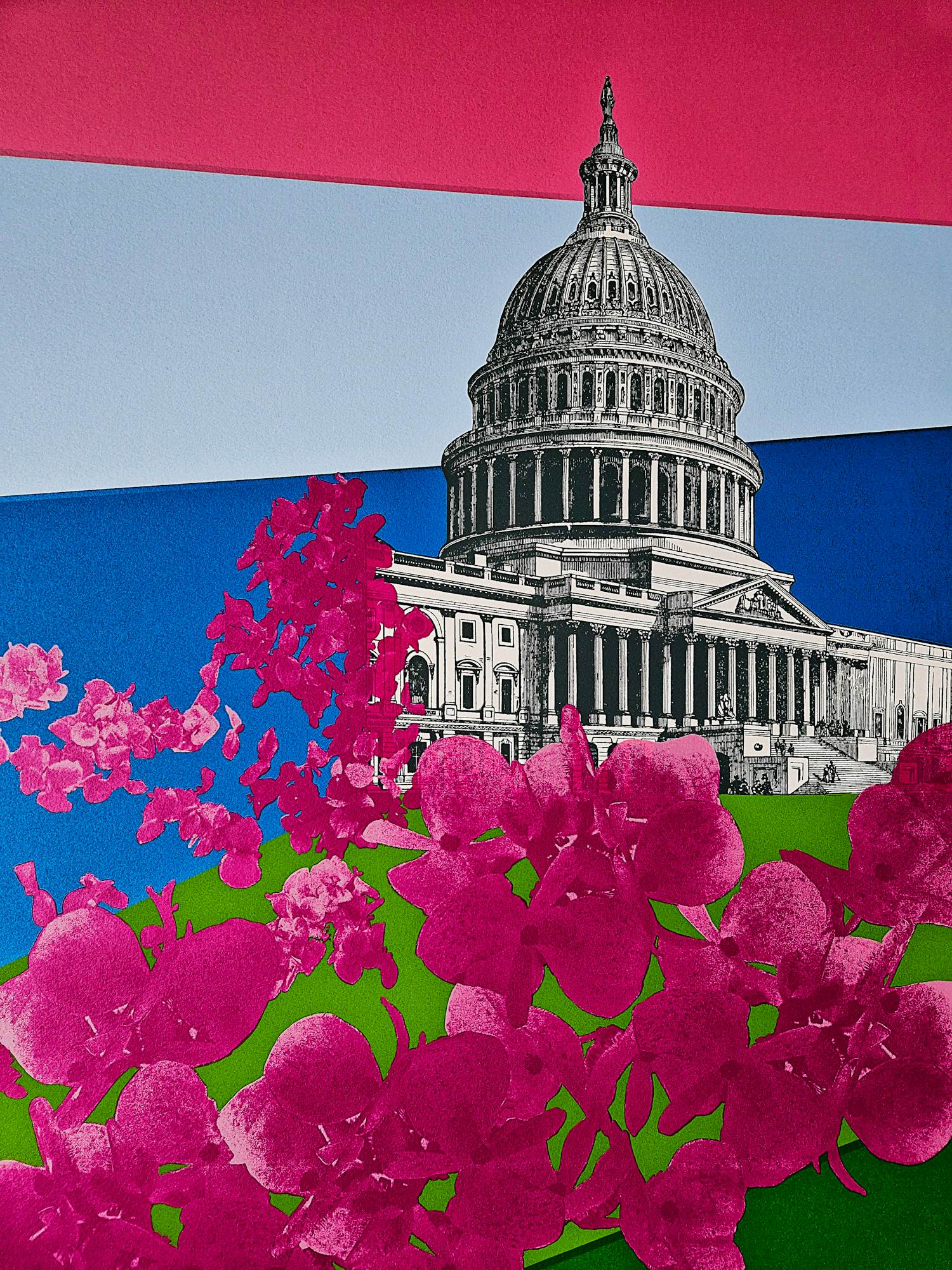 Franco Costa - Originele z.g.a.n. Zeefdruk 1978 serie "Washington capitol hill " gesigneerd kopen? Bied vanaf 58!