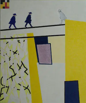 Doorlie Gerdes - Ingelijste potloodtekening , Crossover – 2020 - Lijst, 53 x 43 cm. kopen? Bied vanaf 100!