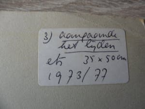 Frits Lindeman - Ets, Titel. "Aangaande het lijden". kopen? Bied vanaf 15!