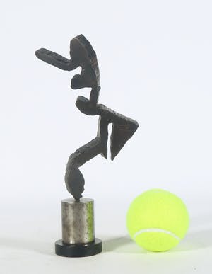 Ben Oldenhof - Stalen object, Abstracte vorm kopen? Bied vanaf 70!