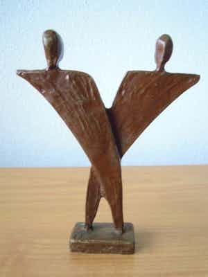 Jos Gielen - Beeldje uit 2002 - voor altijd samen verkocht voor € 45!