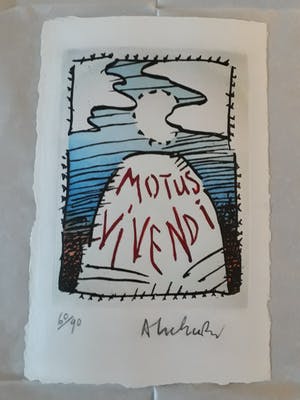 Pierre Alechinsky - motus vivendi kopen? Bied vanaf 325!