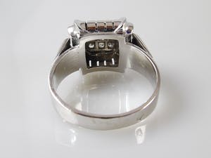 18k witgouden ring met 0.33 ct diamanten - ringmaat 18,50 mm (58) kopen? Bied vanaf 550!