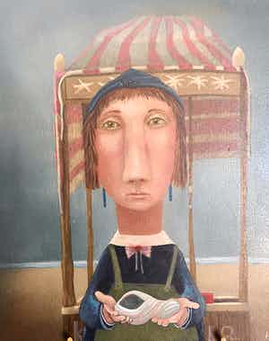 Schilder Hermanus - Schelp verkocht voor € 200!