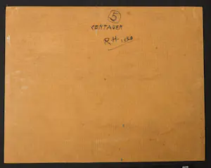 Riemko Holtrop - Krijttekening, Centauer kopen? Bied vanaf 150!