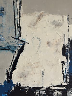 John Foppen - Composition In Blue Blue.........# K 05. XL . GROOT. kopen? Bied vanaf 189!