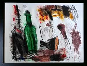 Anton Martineau - Mooie grote litho uit 2005 verkocht voor € 75!