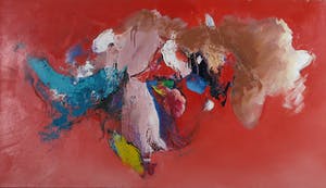 Martin van Dijk - Olieverf op doek, Verliefd landschap - Ingelijst (Groot) kopen? Bied vanaf 450!