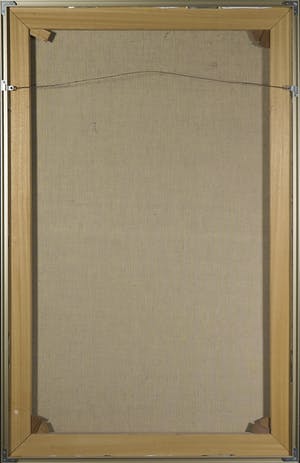 Niet of onleesbaar gesigneerd - Olieverf op doek, Abstracte compositie met vrouwfiguur - Ingelijst kopen? Bied vanaf 1!