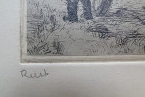 Romain Malfliet - Trio gelimiteerde etsen getiteld "Bomen vellen" - "Rust" en "Begijnhof Brugge" kopen? Bied vanaf 1!