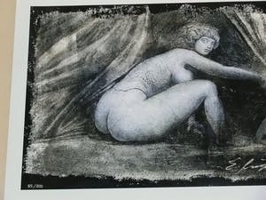 Ernst Fuchs - " Vorhang auf " - Giclée op linnen 2012 - handgesigneerd - 0plage 300 kopen? Bied vanaf 99!