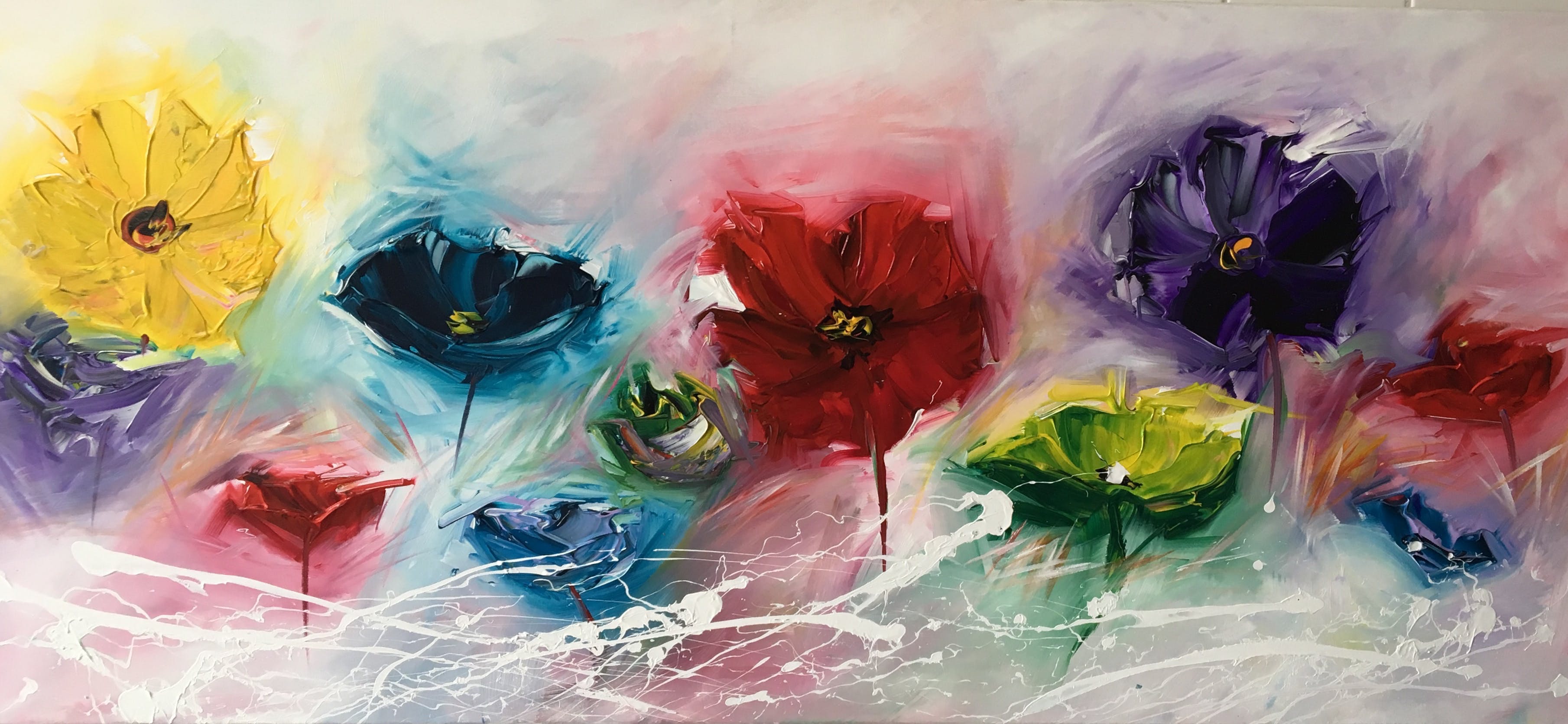 Gena Genadyj - Fantasie bloemen verkocht voor € 250!