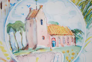 Johan Dijkstra - zeer zeldzame promotieprent 'het Groninger landschap'- kleurenlitho kopen? Bied vanaf 125!