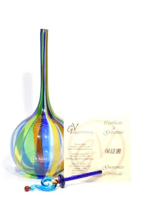 F&M Ballarin - Angelo Ballarin ( Murano ) Vertical reed bottle – Glass kopen? Bied vanaf 125!