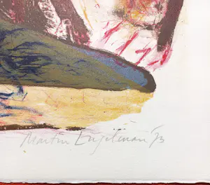 Martin Engelman - Surrealistische compositie, litho kopen? Bied vanaf 35!