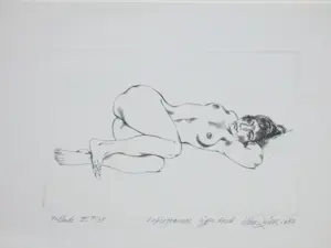 Wim Zwiers - Prélude, Liggend Naakt - Kopergravure kopen? Bied vanaf 75!
