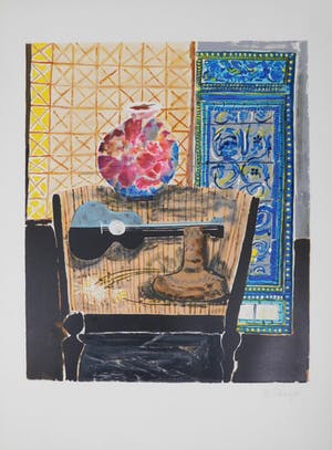 Wendy Chazin - Composition with Guitar and Vase kopen? Bied vanaf 23!
