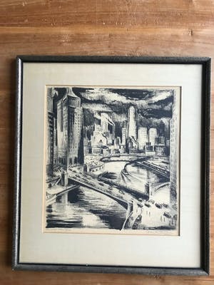 Adriaan Lubbers - Chicago River kopen? Bied vanaf 300!