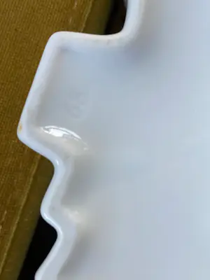 Gerold Porzellan - Op Art Gerold Porzellan witte plissé vaas, jaren 60ig kopen? Bied vanaf 40!