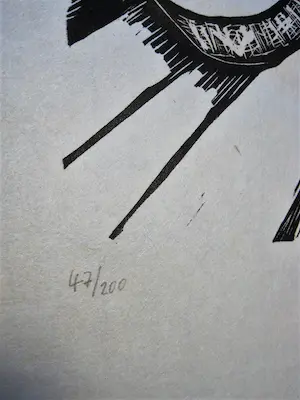 Clement Moreau - Clement Moreau, 21 Linolschnitte zu -Die Brücke im Dschungel- kopen? Bied vanaf 48!