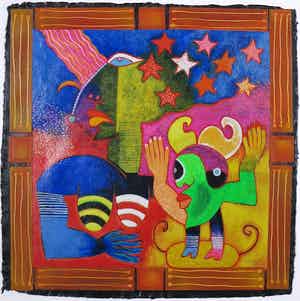 Clemens Briels - Zeefdruk, Algunas gente ... verkocht voor € 70!