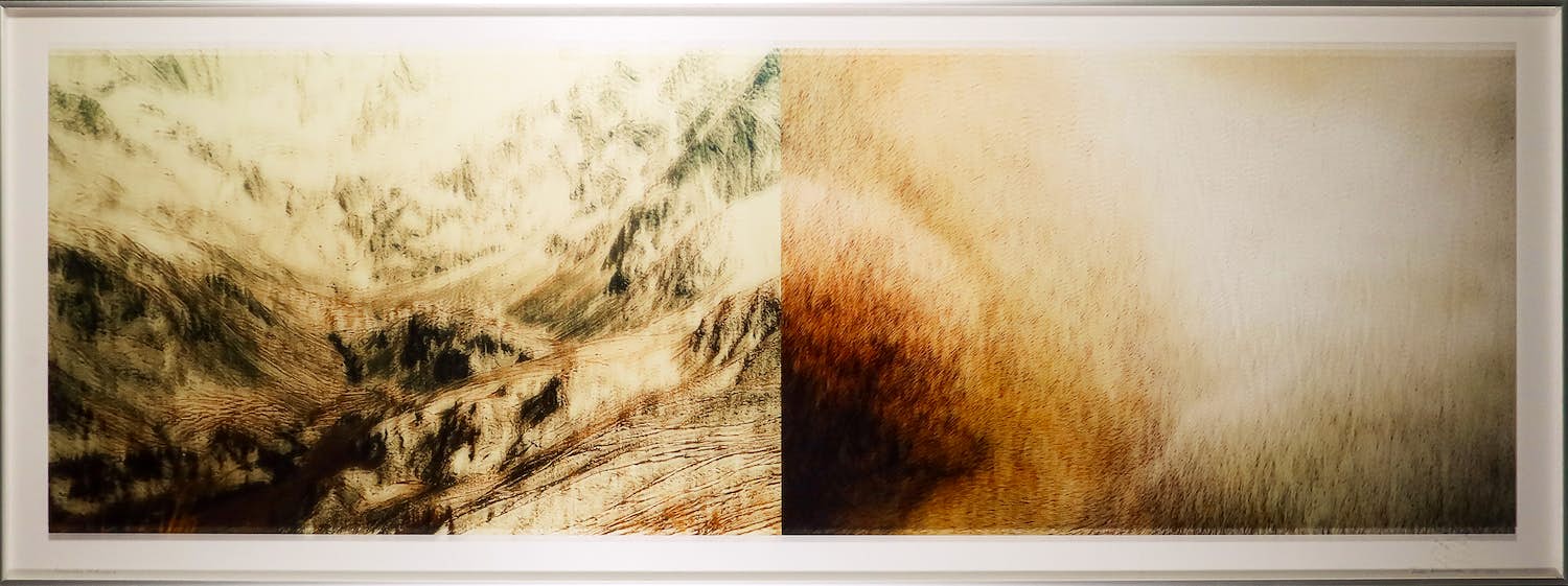Tineke Schuurmans - Digitale print op plexiglas, Onschuldig landschap - Ingelijst (Zeer groot) verkocht voor € 250!