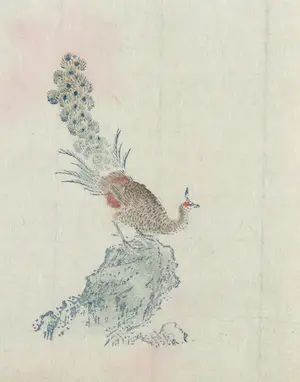 Niet of onleesbaar gesigneerd - Houtdruk, Pauw kopen? Bied vanaf 1!