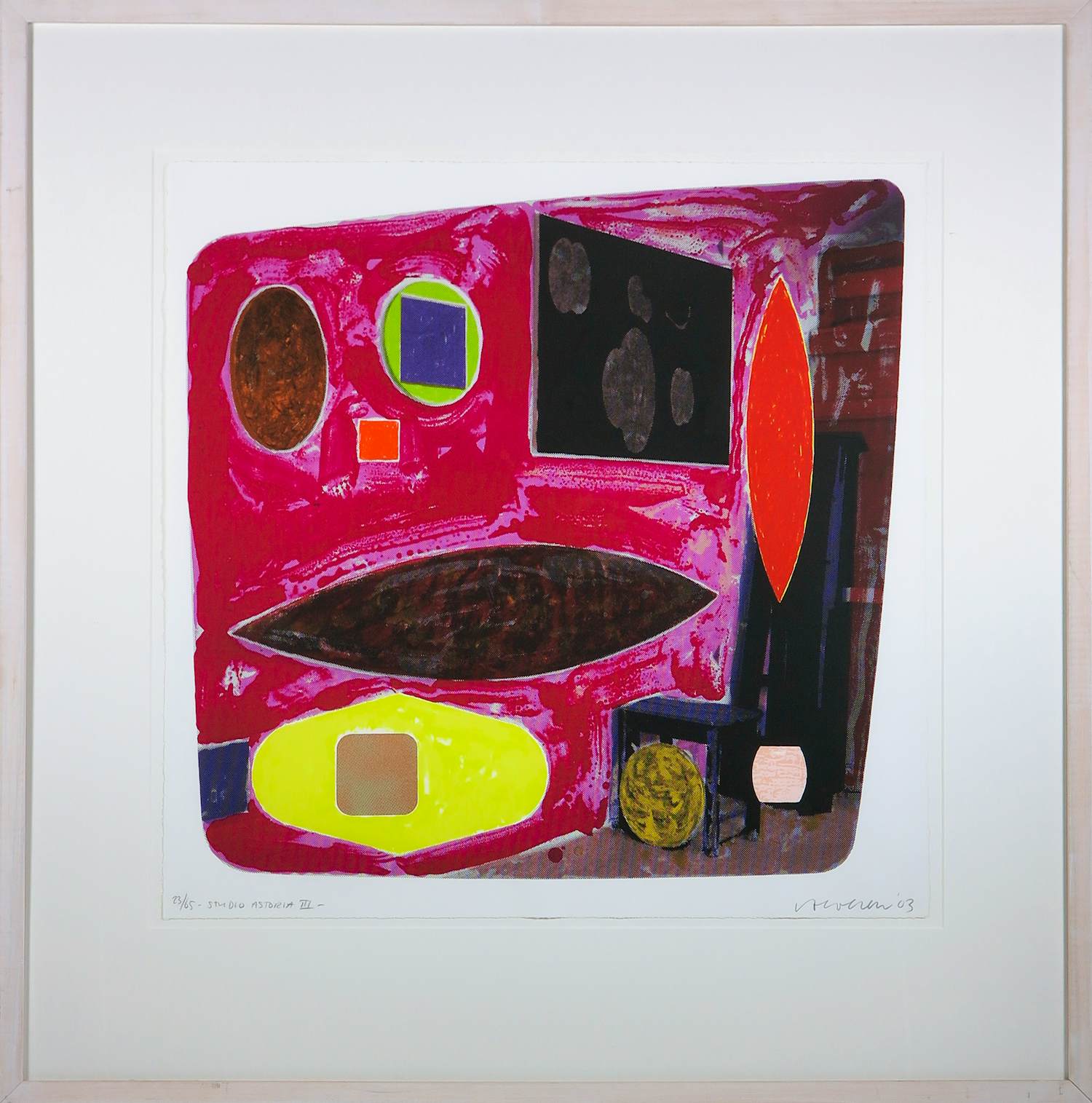 Jelis van Dolderen - Zeefdruk op papier, Studio Astoria III - Ingleijst kopen? Bied vanaf 40!