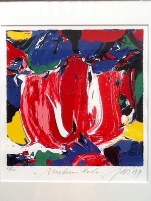 JAS - MOKUM RED, zeefdruk (mooi ingelijst) kopen? Bied vanaf 40!