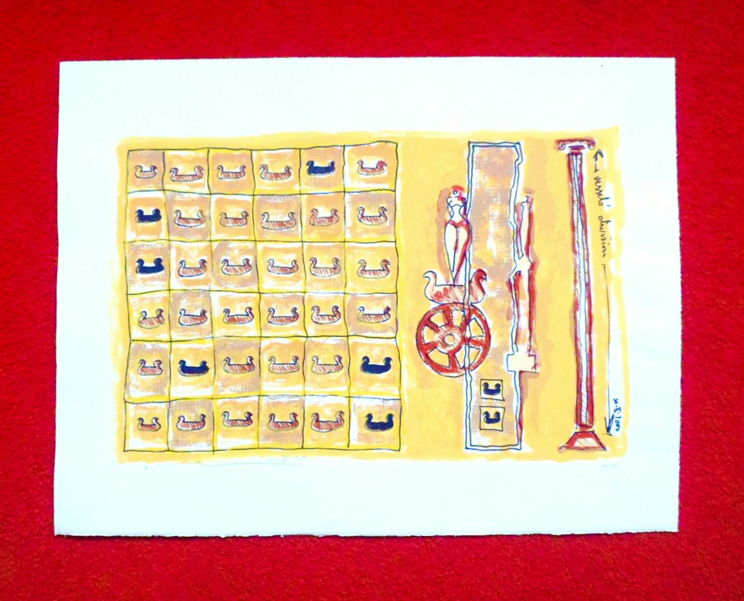 Simon Woudwijk - Schepen.Prachtig van kleur.Oorspronkelijke galerieprijs: € 658,00! kopen? Bied vanaf 125!