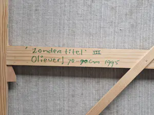 Arnaldo - Groot abstract expressionistisch olieverf / doek "zonder titel III" - gesigneerd kopen? Bied vanaf 82!