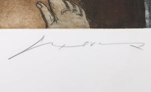 Jose Luis Cuevas - Kleurenets en aquatint, Z.T. uit Memoire de la liberte kopen? Bied vanaf 1!