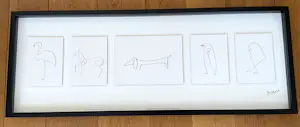 Pablo Picasso - Olunda,dieren, verdiept gelijst, drukgesigneerd. kaufen? Bieten Sie von 50!