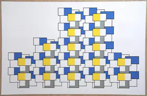 Joost Baljeu - Structures, complete map met 5 gesigneerde zeefdrukken (groot) kopen? Bied vanaf 595!