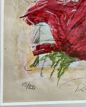 Richard Smeets - 2 zeefdrukken Rozen, ingelijst en gesigneerd kopen? Bied vanaf 50!