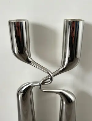 Mikaela Dörfel - Menu set Tango kandelaars rvs kopen? Bied vanaf 99!