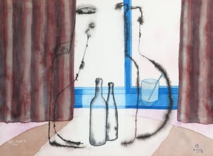 Niet of onleesbaar gesigneerd - Aquarel en inkt, Kijk in de pot I en II - Ingelijst (gesigneerd Horstacker) kopen? Bied vanaf 10!