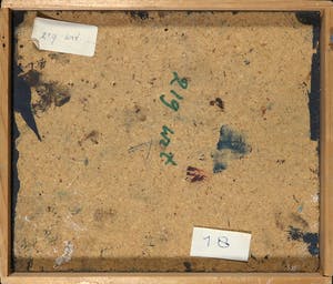 Mihajlo Petkovic - Olieverf en materie op doek, Landschap kopen? Bied vanaf 1!