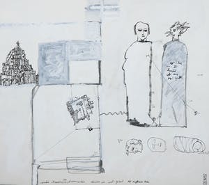 Andre Naessens - Pen en gouache, Droomcodex kopen? Bied vanaf 10!