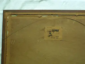 Toon Pluymers - Ingelijste ets , Gezicht op Antwerpen – Lijst, 56 x 71 cm. kopen? Bied vanaf 1!