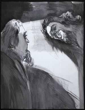 Joe Wols - Aquarel op papier, Slapend figuur kopen? Bied vanaf 1!