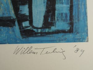 Willem H.A. Teeling - “Blauwe katten” - 1989 – nr. 2 van 50 ex. kopen? Bied vanaf 1!