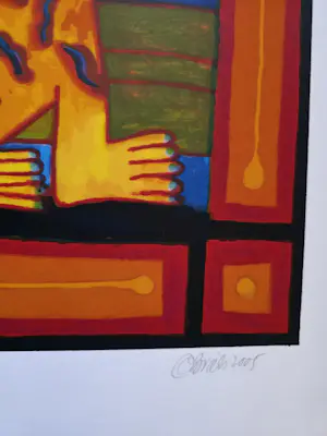 Clemens Briels - lot van 7 zeefdrukken - diverse oplages/jaartallen kopen? Bied vanaf 500!