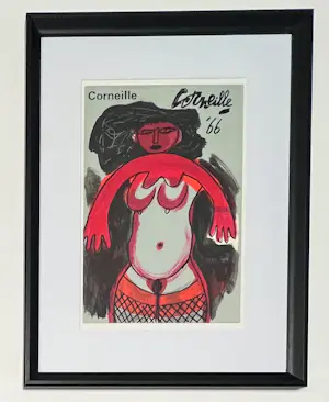 Corneille - Afrikaanse godin, gouache op papier, 1966 kopen? Bied vanaf 3000!