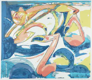 Anton Vrede - Zeefdruk, Bolero - Ingelijst kopen? Bied vanaf 50!