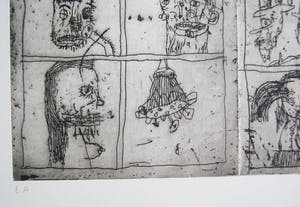 Rik van Iersel - grote zeldzame ets - typerend werk - 2002 kopen? Bied vanaf 150!