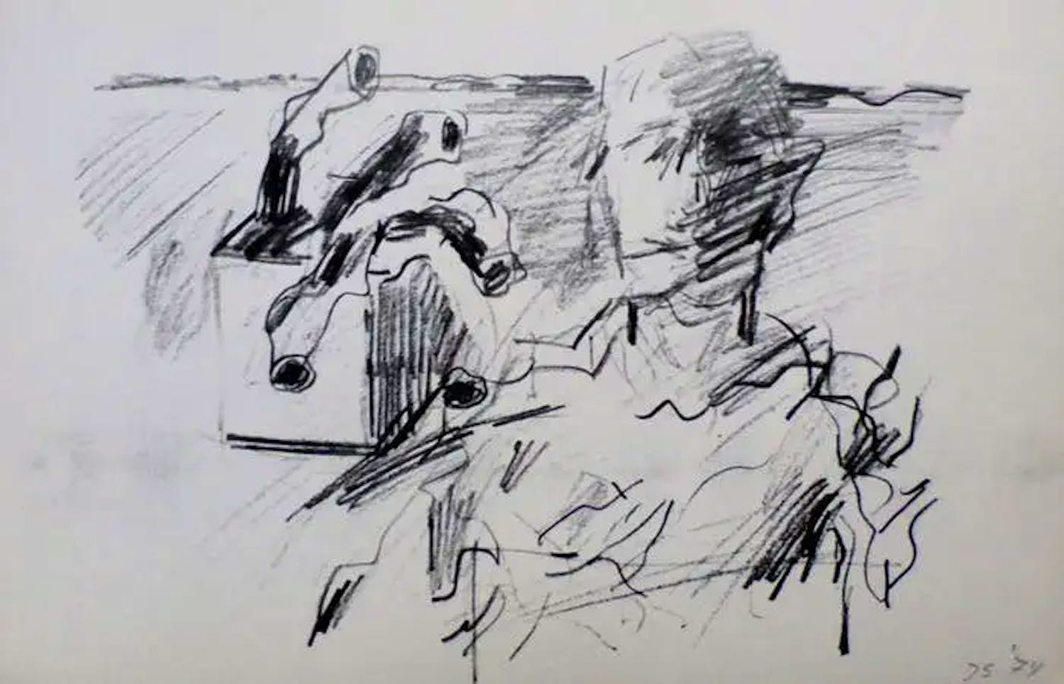 Jan Sierhuis - Llitho: schetsboek - 1974 kopen? Bied vanaf 35!